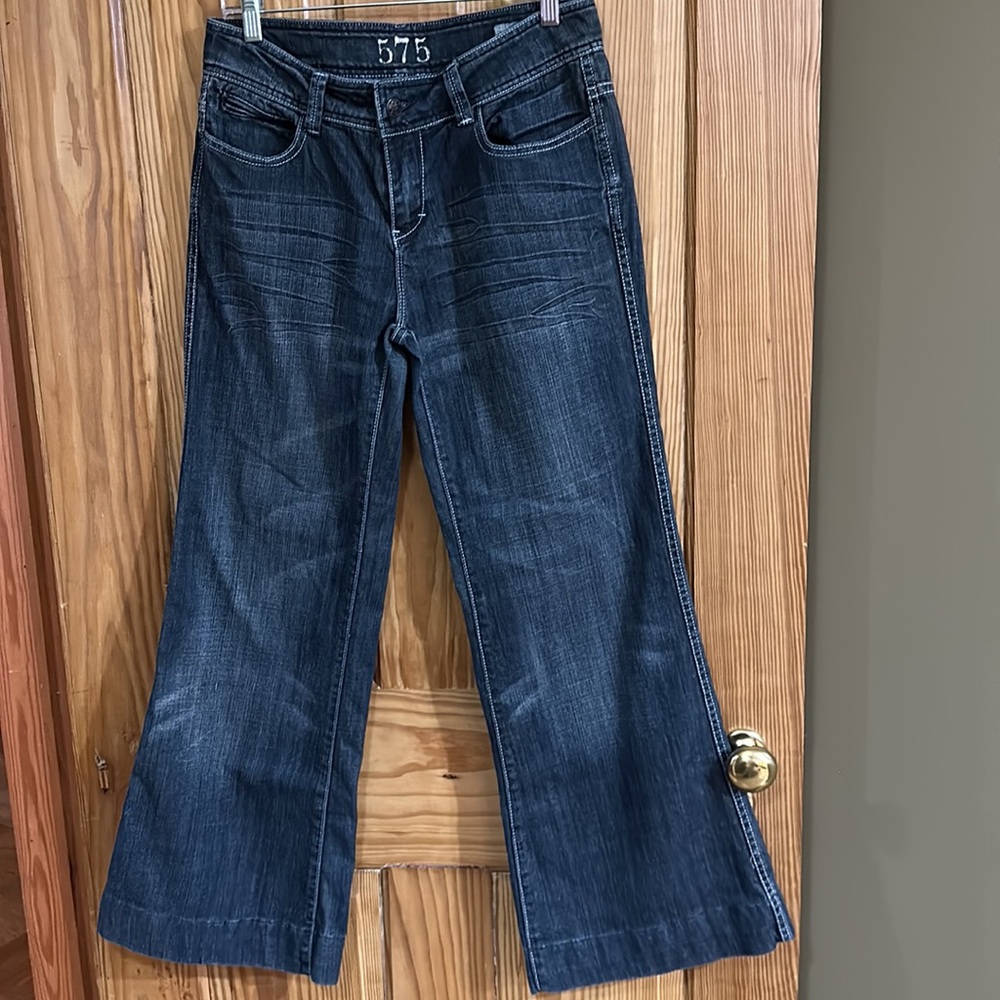 575 Y2K  Dark Denim Wide Leg Jeans